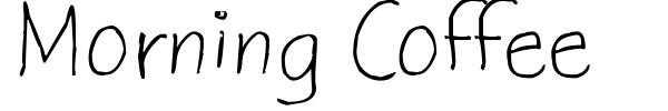Morning Coffee font preview